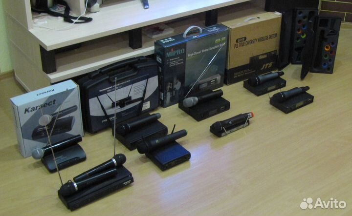 Микрофоны Вокал Pro 8шт Радио Shure C-Mark Samson