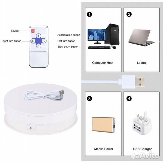 Вращающиеся подставки для фото Puluz 1505D