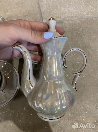 Сервиз чайный фарфоровый новый