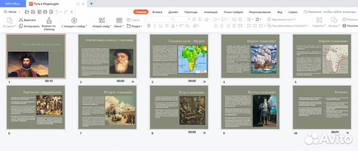 Powerpoint презентация / набор текста