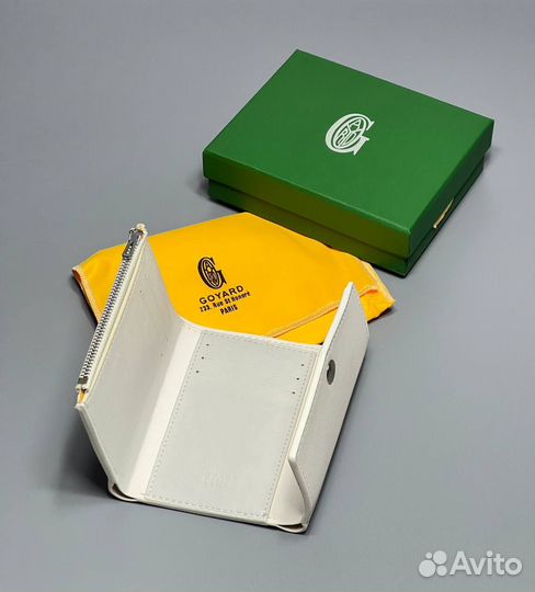 Кошелек goyard белый