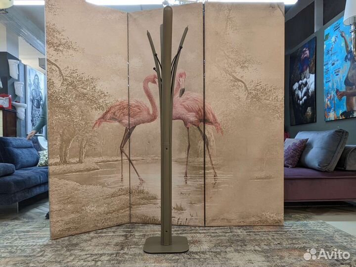 Итальянская кожаная вешалка для одежды base Серо-к