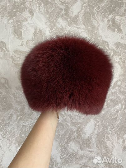 Шапка зимняя меховая женская из песца