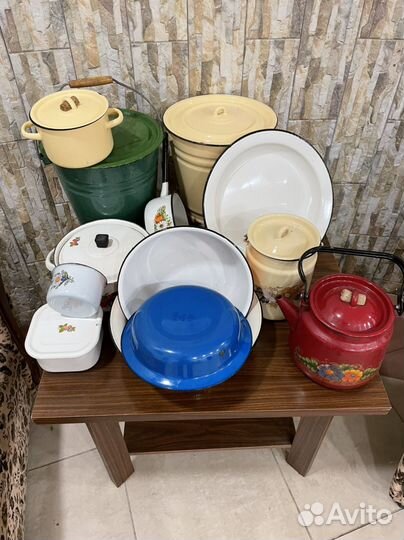 Эмалированная посуда СССР