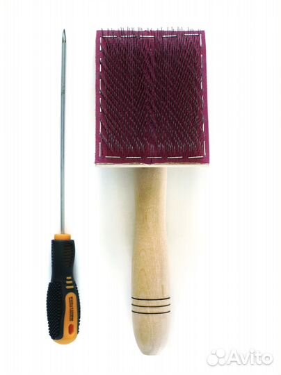 Электрический барабанный кардер 24см