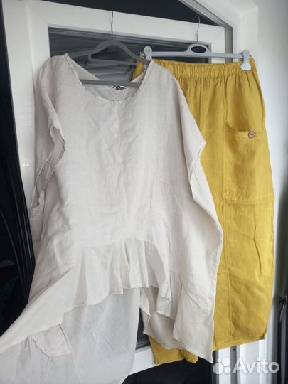 Лёгкая блуза/туника оверсайз 54/64