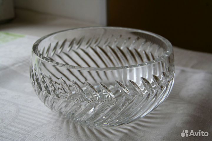 Хрустальный салатник винтаж СССР