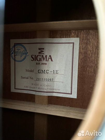 Электроакустическая гитара Sigma GMC-1E