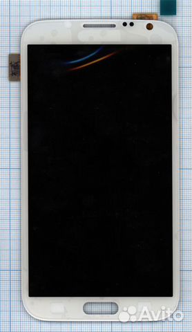 Дисплей Samsung Galaxy Note 2 GT-N7100 белый