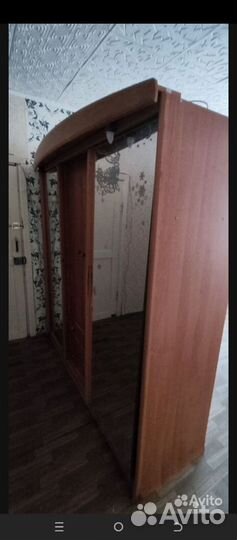 Шкаф купе с зеркалом в прихожую бу