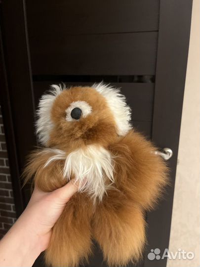 Игрушка из настоящей шерсти альпаки
