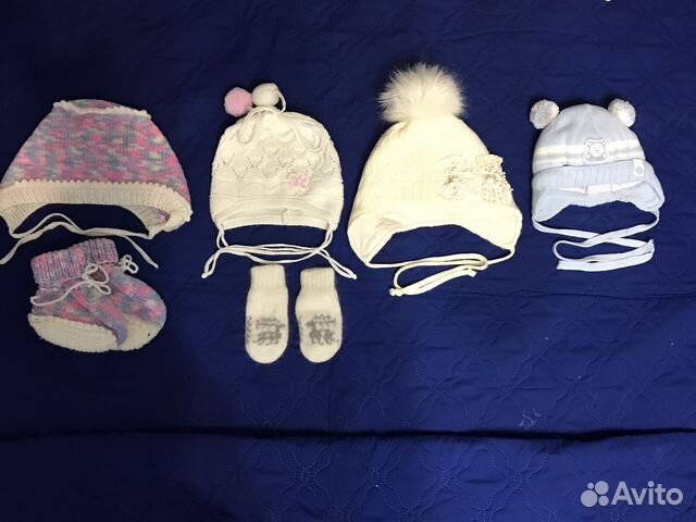 Шапочки детские от 0 до 2 лет