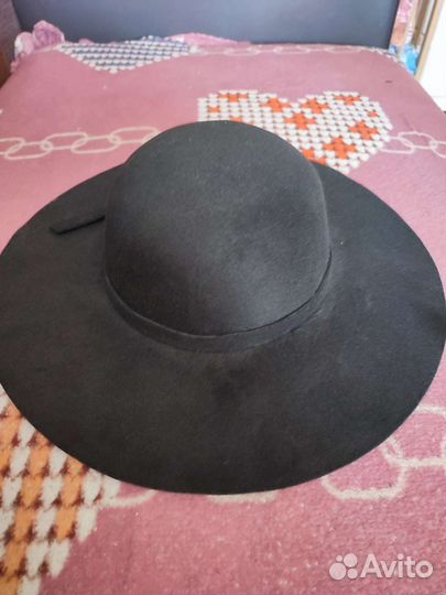 Шляпа фетровая черная