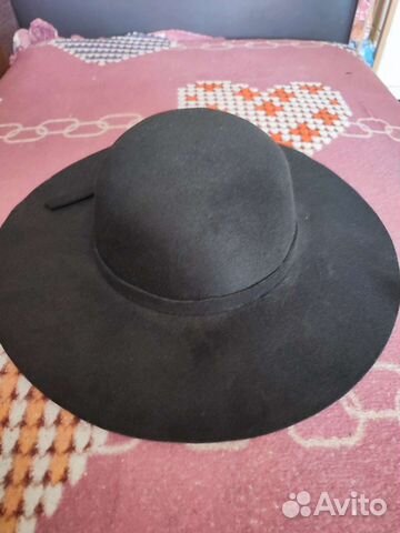 Шляпа фетровая черная