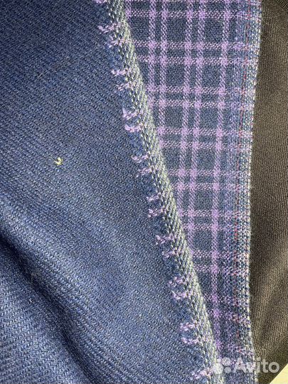 Отрезы ткани СССР шерсть фиолетовая продана