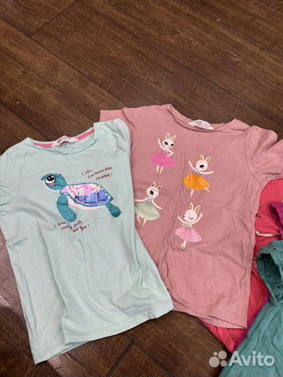 Футболки пакетом для девочки 116-122