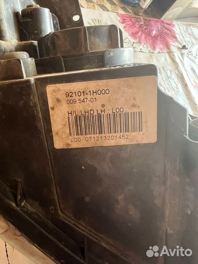 Фара передняя левая kia seed