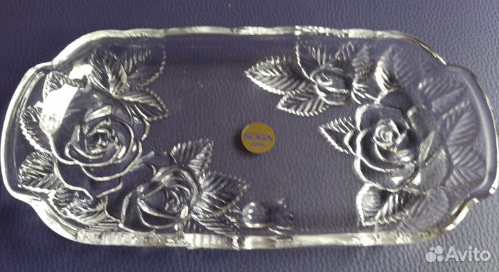 Конфетница стеклянная