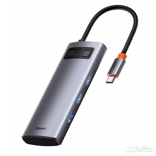 USB хаб Baseus Hub 5-in-1 HD 4K/60Hz MacBook