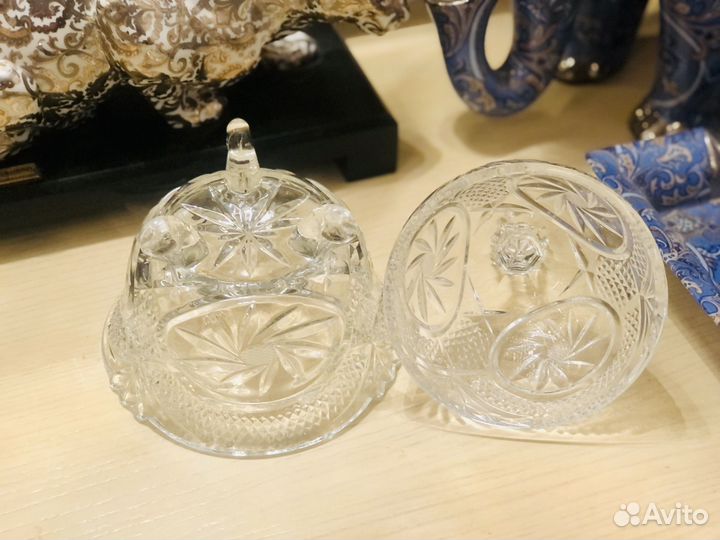 Конфетница СССР хрусталь