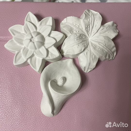 Цветы из гипса для росписи