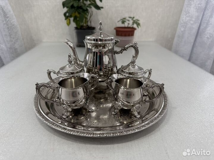 Посеребренный кофейный сервиз