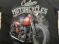 Хлопковая футболка Custom Motorcycles новая