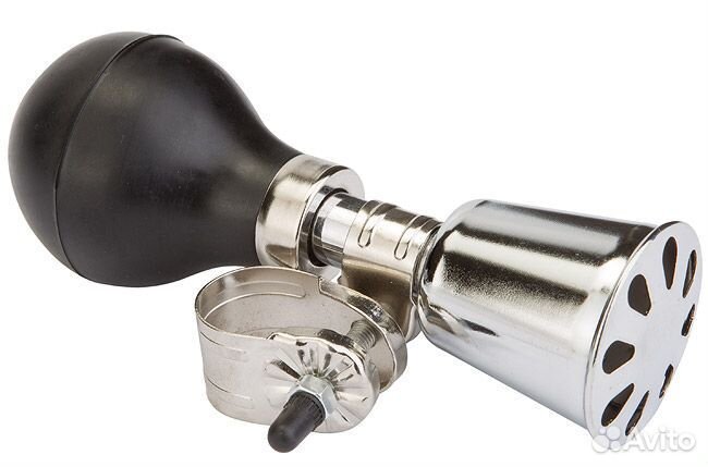 Клаксон 81B-01 сталь/резина черно-хром, 210179