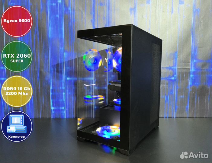 Системный блок AMD5600-RTX2060SUP-16DDR4-DSQ60-A520