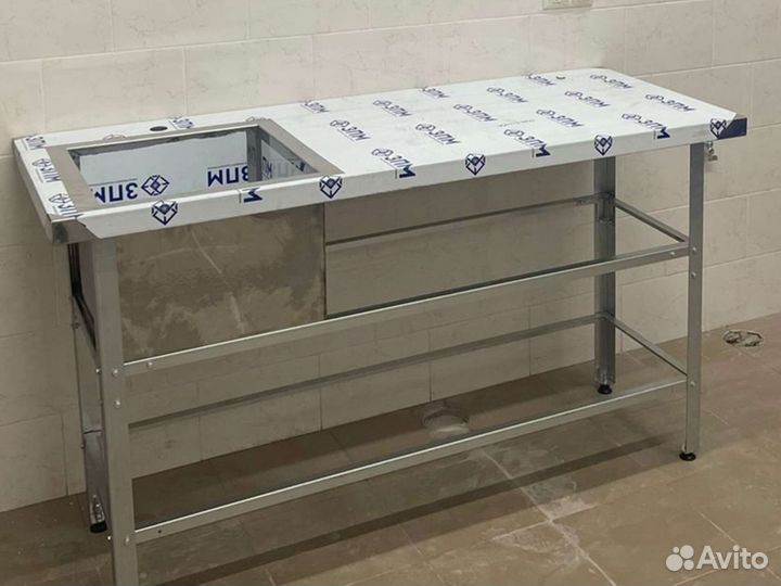 Стол мойка из нержавейки