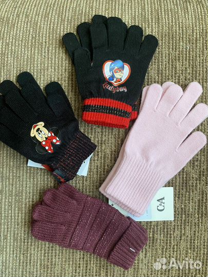 Новый Комплект Шапка и перчатки Леди Баг
