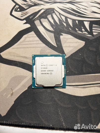 Процессор intel cor i3-8100 и кулер Deepcool