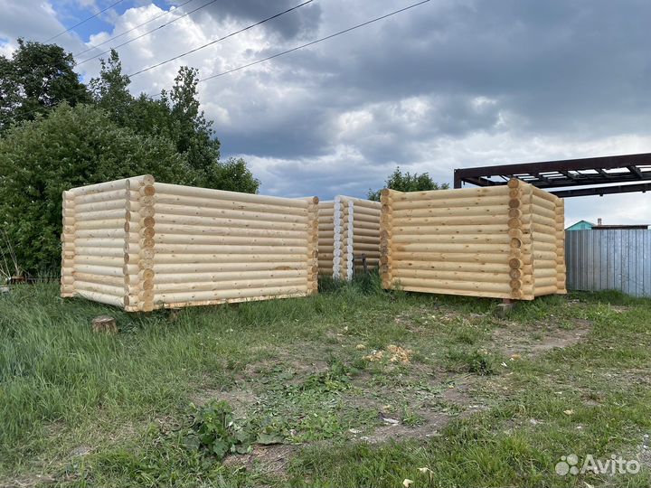 Срубы домов и бань