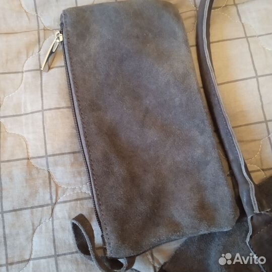 Сумка натуральная замша