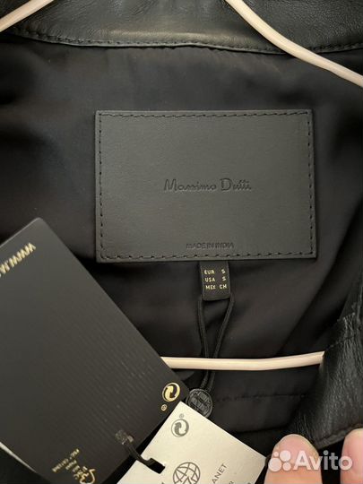 Massimo Dutti рубашка натуральная кожа