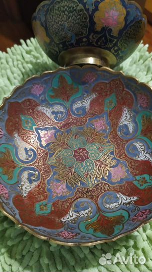 Ваза для фруктов, медь, Индия