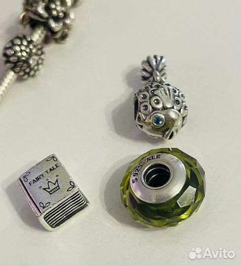 Украшение шарм Pandora и браслет
