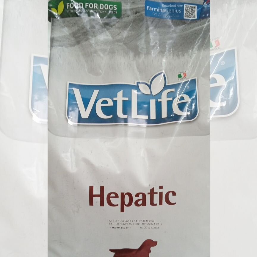 Корм для собак Farmina VetLife Hepatic 2 кг