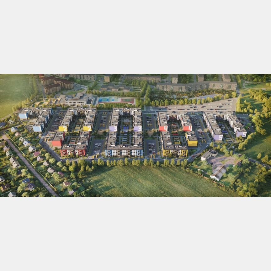 1-к. квартира, 33,8 м², 1/4 эт.