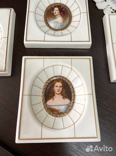 Плакетки, фарфоровые миниатюры Heinrich
