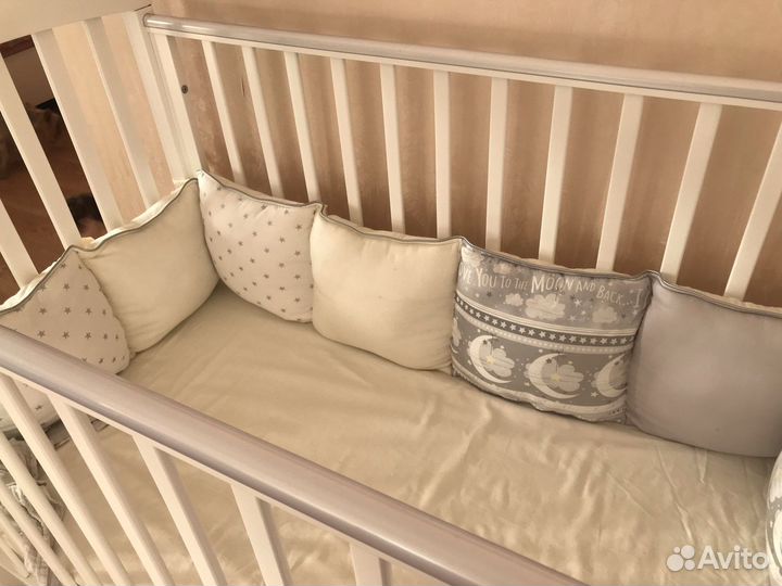 Кроватка детская Гандылян Дени ящик колесики