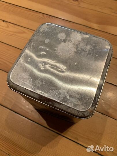 Советская жестяная банка Лапша