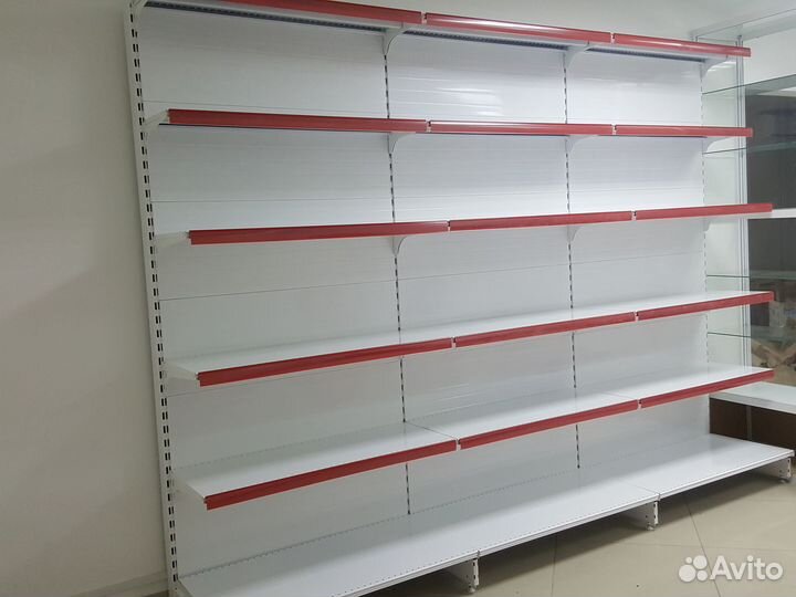 Стеллажи торговые пристенные