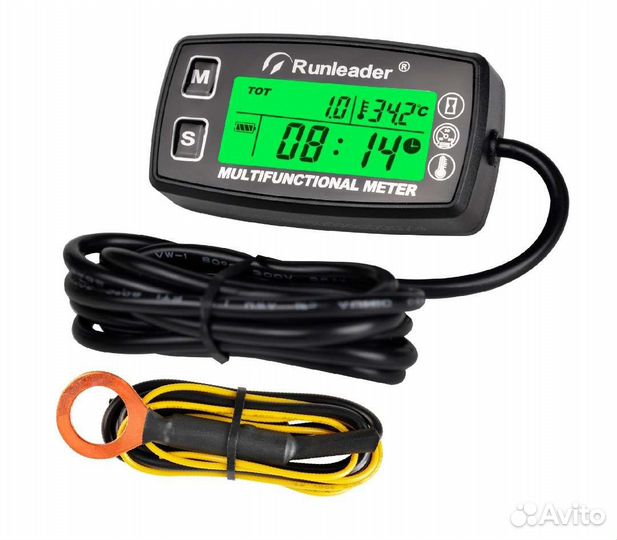 Датчик температуры, моточасов, оборотов,то (4 в 1)