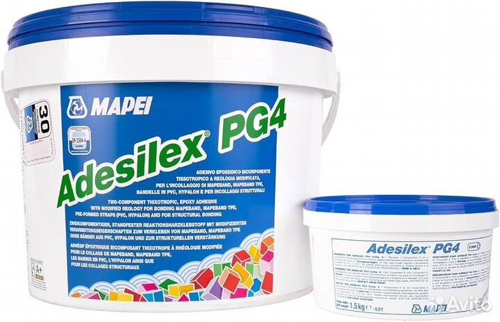 Двухкомпонентный клей для бетона и металла