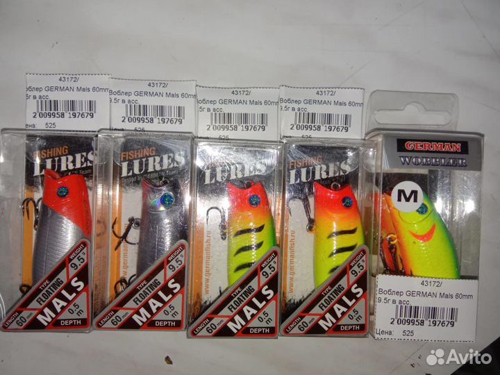 Воблер поппер разные