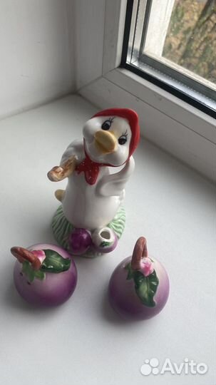 Солонка и перечница керамика