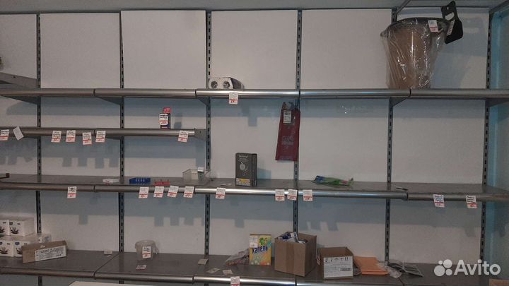 Стеллажи, витрины, прилавки