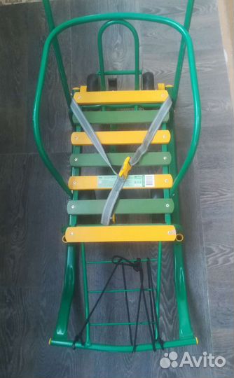 Санки с большими колесами