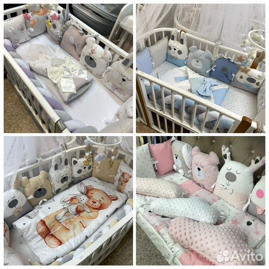 Комплект в детскую кроватку Сони New